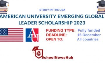 AU Emerging Global Leader Scholarship in the USA